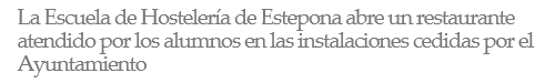 escuela de hosteleria de estepona cursos de cocina y de cursos de hosteleria