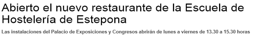 Escuela de Hosteleria de Estepona cursos de hosteleria y cursos de cocina